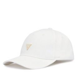 Czapka z daszkiem Guess. Białe czapki z daszkiem damskie Guess, z aplikacjami. Za 154.99 zł.