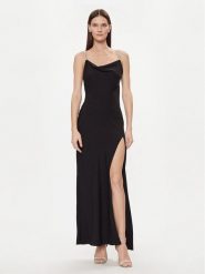 Nissa Sukienka wieczorowa RS14746 Czarny Slim Fit. Czarne sukienki damskie Nissa, bez wzorów, z syntetyku, wizytowe, bez ramiączek. Za 1,039.00 zł.