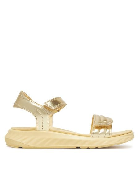 ECCO Sandały SP.1 Lite Sandal K 71217361132 Złoty. Żółte sandały dziewczęce ECCO, ze skóry, bez obcasa, bez zapięcia. Za 429.99 zł.