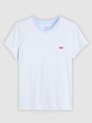 Levi's Koszulka w kolorze błękitnym rozmiar: XS. Niebieskie bluzki damskie Levi's, s, bez wzorów, z bawełny, bez kołnierzyka, bez ramiączek. Za 61.89 zł.