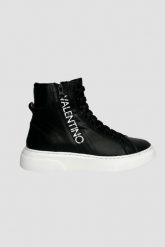 VALENTINO Czarne sneakersy HIGH-TOP. Czarne obuwie sportowe damskie Valentino by Mario Valentino, bez zapięcia. W wyprzedaży za 999.99 zł.