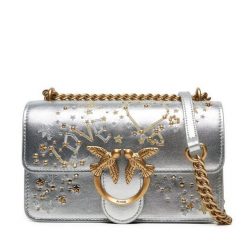 Torebka PINKO. Szare torebki wieczorowe damskie Pinko, bez wzorów, bez dodatków. Za 1,149.00 zł.