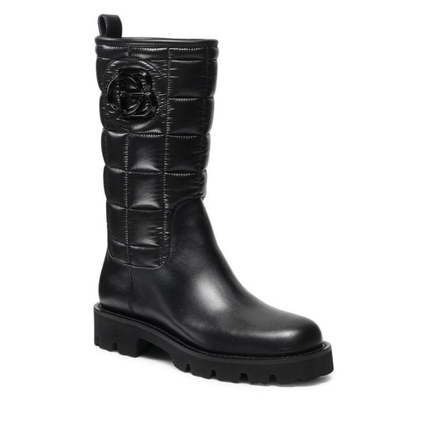 Kozaki Baldinini. Czarne kozaki damskie Baldinini, bez obcasa, na płaskiej podeszwie, bez zapięcia. Za 2,319.00 zł.