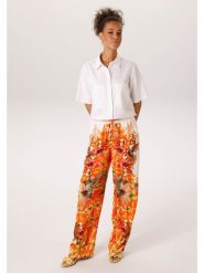 Aniston Spodnie w kolorze pomarańczowo-białym rozmiar: 40. Białe spodnie materiałowe damskie Aniston, bez wzorów, z materiału. Za 173.99 zł.