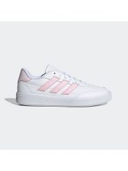 Adidas Sneakersy "Courtblock" w kolorze biało-jasnoróżowym rozmiar: 40. Białe obuwie sportowe damskie Adidas, bez zapięcia. Za 228.38 zł.