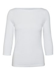 Vero Moda Koszulka "Panda" w kolorze białym rozmiar: M. Białe bluzki damskie Vero Moda, m, bez wzorów, z bawełny, bez kołnierzyka, bez ramiączek. Za 65.85 zł.