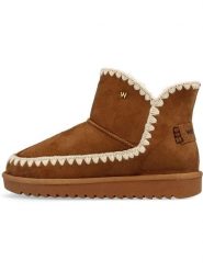 Wrangler Botki zimowe "Elsa" w kolorze jasnobrązowym rozmiar: 39. Brązowe botki damskie Wrangler, na zimę, bez obcasa, bez zapięcia. Za 196.24 zł.