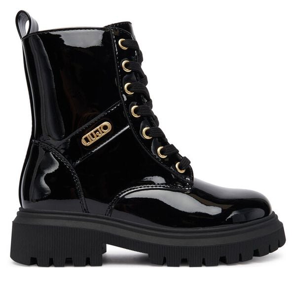 Trzewiki Liu Jo. Czarne botki damskie Liu Jo, bez obcasa, na płaskiej podeszwie, bez zapięcia. Za 249.99 zł.