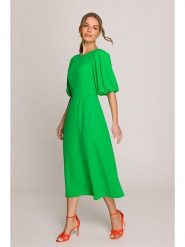 Stylove Sukienka w kolorze zielonym rozmiar: L. Zielone sukienki damskie Stylove, bez wzorów, bez ramiączek. Za 242.13 zł.