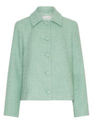 MOSS COPENHAGEN Kurtka koszulowa "Aiste Abriella" w kolorze zielonym rozmiar: S/M. Zielone kurtki damskie Moss Copenhagen, m, bez wzorów, bez kaptura. Za 217.99 zł.