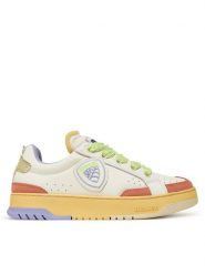 Blauer Sneakersy S5ADEL02/LEA Biały. Białe obuwie sportowe damskie Blauer, ze skóry, bez zapięcia. Za 359.99 zł.