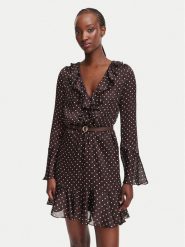 Guess Sukienka codzienna W6YK35 W2959 Brązowy Regular Fit. Brązowe sukienki damskie Guess, z aplikacjami, z syntetyku, bez ramiączek. Za 654.99 zł.