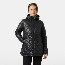 Damska kurtka turystyczna Helly Hansen Bliss Quilt. Czarne kurtki damskie Helly Hansen, bez wzorów, bez kaptura. W wyprzedaży za 792.00 zł.