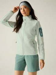 Regatta Kurtka polarowa "Ralina" w kolorze zielonym rozmiar: 46. Zielone kurtki damskie Regatta, bez wzorów, z polaru, bez kaptura. Za 128.25 zł.