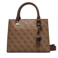 Torebka Guess. Brązowe torebki klasyczne damskie Guess, bez dodatków. Za 409.99 zł.