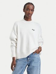 HUGO Sweter Shenny_B 50569622 Kremowy Oversize. Białe swetry klasyczne damskie Hugo, s, z bawełny, bez kołnierzyka. Za 549.99 zł.