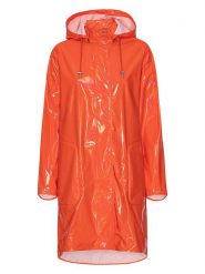 Ilse Jacobsen Płaszcz przeciwdeszczowy w kolorze pomarańczowym rozmiar: 42. Pomarańczowe płaszcze damskie Ilse Jacobsen, s, bez wzorów, bez kaptura. Za 267.95 zł.