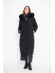 ASSUILI Płaszcz pikowany w kolorze czarnym rozmiar: 38. Czarne płaszcze damskie Assuili, bez wzorów, bez kaptura. Za 313.27 zł.