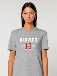 American Universities Koszulka "Harvard EST 1636" w kolorze szarym rozmiar: XXL. Szare bluzki damskie American Universities, xxl, bez wzorów, z bawełny, bez kołnierzyka, bez ramiączek. Za 61.46 zł.