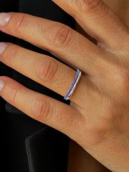 OR Carats Złoty pierścionek z kamieniami szlachetnymi rozmiar: 52. Niebieskie pierścionki damskie OR Carats, z szafirem, złote. Za 1,043.99 zł.