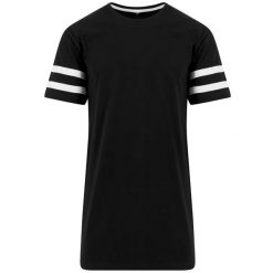 Koszulka Unisex Dla Dorosłych W Paski. Białe bluzki damskie BUILD YOUR BRAND, xl, bez wzorów, bez kołnierzyka, bez ramiączek. Za 78.99 zł.