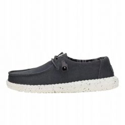 HeyDude Damskie Mokasyny Wendy Stretch Canvas. Czarne mokasyny damskie Hey dude, z materiału, bez obcasa. Za 259.00 zł.