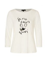 More & More Koszulka w kolorze kremowym rozmiar: 38. Brązowe bluzki damskie More & More, bez wzorów, bez kołnierzyka, bez ramiączek. Za 82.44 zł.