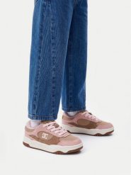 DC Shoes Sneakersy CEOWB-CP40-23383H2(DZ) Beżowy ciemny. Brązowe buty sportowe dziewczęce DC Shoes, z materiału, bez zapięcia. Za 199.99 zł.