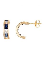 OR ÉCLAT Złote kolczyki-wkrętki "Bluarc" rozmiar: onesize. Zielone kolczyki damskie Or Éclat, złote. Za 434.99 zł.