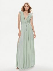 Elisabetta Franchi Sukienka wieczorowa AB-563-41E3-5754 Zielony Regular Fit. Zielone sukienki damskie Elisabetta Franchi, bez wzorów, z wiskozy, wizytowe, bez ramiączek. Za 1,969.00 zł.