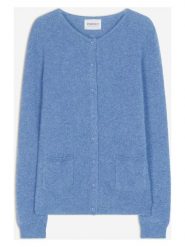 Perfect Cashmere Kaszmirowy kardigan "Amy" w kolorze błękitnym rozmiar: M. Niebieskie kardigany damskie Perfect Cashmere, m, bez wzorów, z kaszmiru. Za 357.63 zł.