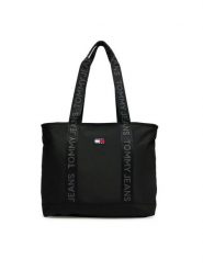 Tommy Jeans Torebka Tjw Daily Tote AW0AW17567 Czarny. Czarne torebki klasyczne damskie Tommy Jeans, z jeansu, bez dodatków. Za 349.99 zł.