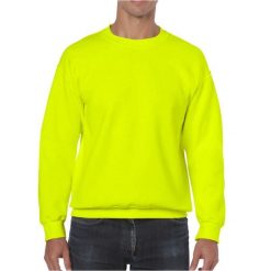 Bluza Rozpinana Z Grubej Mieszanki Dla Dorosłych Unisex. Zielone bluzy damskie GILDAN, l, bez wzorów, z bawełny, z kapturem. Za 68.99 zł.