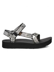 Teva Sandały trekkingowe "Midform Universal" w kolorze kremowo-czarnym rozmiar: 38. Brązowe sandały damskie Teva, bez wzorów, z otwartym noskiem, bez obcasa, na płaskiej podeszwie, bez zapięcia. Za 211.31 zł.