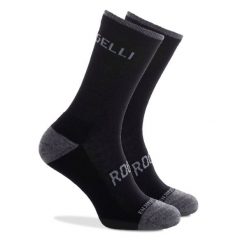 Skarpetki zimowe z owczej wełny Rogelli Merino. Czarne skarpetki damskie Rogelli, bez wzorów, z elastanu. Za 34.00 zł.