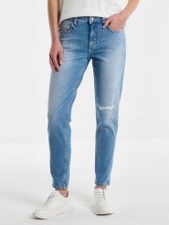 BIG STAR Dżinsy - Tapered fit - w kolorze błękitnym rozmiar: W33/L32. Niebieskie jeansy damskie Big Star. Za 150.02 zł.
