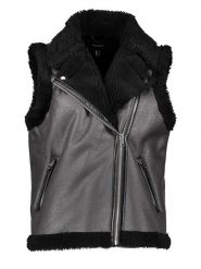 Vero Moda Kamizelka "PL 100" w kolorze czarnym rozmiar: XS. Czarne kamizelki damskie Vero Moda, xs, bez wzorów, bez kaptura. Za 237.45 zł.