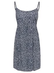 ONLY Sukienka letnia Liana 15375233 Granatowy Standard Fit. Niebieskie sukienki damskie Only, bez wzorów, z wiskozy, bez ramiączek. Za 119.99 zł.