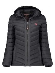 Geographical Norway Kurtka pikowana "Carliti" w kolorze czarnym rozmiar: XXL. Czarne kurtki damskie Geographical Norway, xxl, z aplikacjami, bez kaptura. Za 171.28 zł.