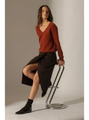 Perfect Cashmere Kaszmirowy sweter w kolorze ceglanym rozmiar: L. Czerwone swetry klasyczne damskie Perfect Cashmere, l, z kaszmiru, bez kołnierzyka. Za 402.45 zł.