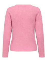 ONLY Sweter w kolorze jasnoróżowym rozmiar: L. Różowe swetry klasyczne damskie Only, l, ze splotem, bez kołnierzyka. Za 135.49 zł.