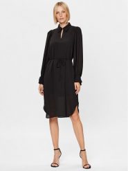 Bruuns Bazaar Sukienka codzienna Camilla Adda BBW3299 Czarny Regular Fit. Czarne sukienki damskie Bruuns Bazaar, bez wzorów, z syntetyku, bez ramiączek. Za 739.99 zł.