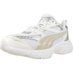 Buty do chodzenia damskie Puma Morphic Metallic Weiss Damen. Białe obuwie sportowe damskie Puma, z materiału, bez zapięcia, trekkingowe. Za 539.99 zł.