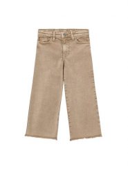 Mayoral Jeansy 3588 Beżowy Wide Leg. Brązowe jeansy dziewczęce Mayoral, bez wzorów, z bawełny. Za 139.99 zł.