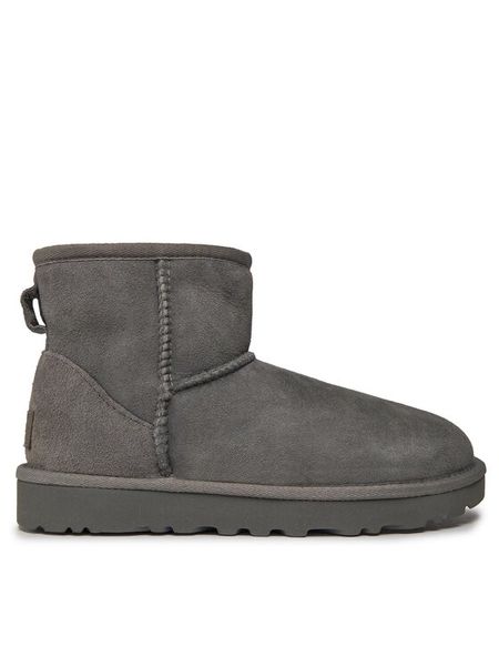 Ugg Śniegowce W Classic Mini II 1016222 Szary. Szare śniegowce damskie Ugg, ze skóry. Za 795.00 zł.