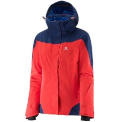 Kurtka narciarska damska Salomon Icerocket 20K. Niebieskie kurtki damskie Salomon, na zimę, s, bez wzorów, z elastanu, bez kaptura. Za 553.00 zł.