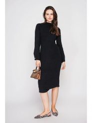 C& Jo Sukienka dzianinowa w kolorze czarnym rozmiar: 38. Czarne sukienki damskie C& Jo, bez wzorów, z dzianiny, klasyczne, bez ramiączek. Za 122.38 zł.