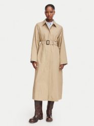 Weekend Max Mara Płaszcz przejściowy Angus 2625026041 Beżowy Regular Fit. Brązowe płaszcze damskie Weekend Max Mara, bez wzorów, z bawełny, bez kaptura. Za 2,629.00 zł.