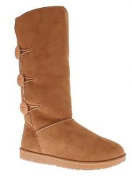 ISLAND BOOT Kozaki zimowe "Flora" w kolorze jasnobrązowym rozmiar: 37. Brązowe kozaki damskie Island Boot, na zimę, z materiału, bez obcasa, bez zapięcia. Za 165.99 zł.