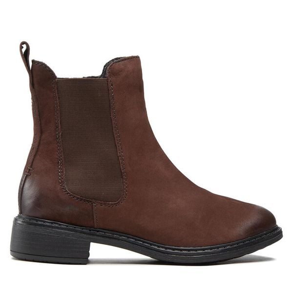 Botki Josef Seibel. Brązowe botki damskie Josef Seibel, bez obcasa, na płaskiej podeszwie, bez zapięcia. Za 499.99 zł.